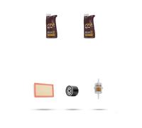 Kit tagliando 3 FILTRI e 2L OLIO M compatibile con Ligier Be-Up 500 Diesel 4kw dal 2001