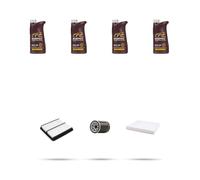 Kit tagliando 3 FILTRI e 4L OLIO M compatibile con Honda Jazz IV 1.3 75kw dal 2015