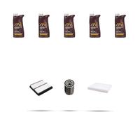 Kit tagliando 3 FILTRI e 5L OLIO M compatibile con Mitsubishi Lancer VIII 2.0 16v 217kw dal 2008