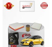 KIT TAGLIANDO 3 FILTRI E OLIO OPEL ADAM 1.2 69KW 94CV DAL 2013 ->