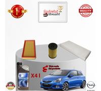 KIT TAGLIANDO 3 FILTRI E OLIO OPEL CORSA D 1.0 BENZINA 48KW 65CV DAL 2011 ->