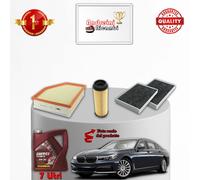 KIT TAGLIANDO 3 FILTRI E OLIO x BMW SERIE 7 G11 740 Le 250KW 340CV DAL 2019 ->