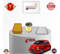 KIT TAGLIANDO 3 FILTRI FIAT 500 0.9 TWIN AIR TURBO 63KW 85CV DAL 2010 - >