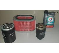 KIT TAGLIANDO 3 FILTRI+LITRI 7 TOTAL 10W40 MITSUBISHI PAJERO II 2.8 TD DAL 19...