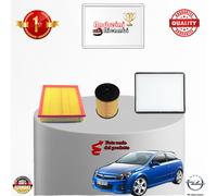 KIT TAGLIANDO 3 FILTRI OPEL ASTRA H 1.2 BENZINA 16V 59KW 80CV DAL 2005 ->