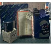 KIT TAGLIANDO 3 FILTRI ORIGINALI E 4 LITRI ELF 5W40 PER RENAULT TWINGO III 1.0