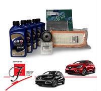 KIT TAGLIANDO ORIGINALE RENAULT CAPTUR CLIO IV 1.5 DCI E OLIO ELF 5 LITRI 5W30