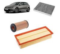 Kit tagliando 3 filtri Originali per Volkswagen Golf 7 VII 2.0 GTI