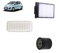 Kit tagliando 3 filtri per Citroen C1 1.0 benzina 2005+