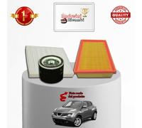 KIT TAGLIANDO 3 FILTRI PER NISSAN JUKE 1.6 86KW 117CV DAL 2010 ->