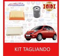 KIT TAGLIANDO 3 FILTRI PER NISSAN MICRA III 1.0 - 1.2 - 1.4 BENZINA
