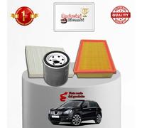 KIT TAGLIANDO 3 FILTRI PER NISSAN QASHQAI 2.0 104KW 141CV DAL 2007 ->