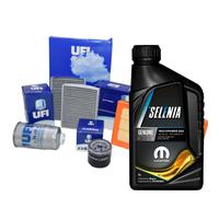 KIT TAGLIANDO 3 FILTRI UFI 3 LT SELENIA MULTIPOWER 5W40 FIAT PUNTO 1.2 1.4 GPL