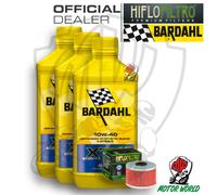 KIT TAGLIANDO 3 LITRI OLIO BARDAHL XTM 10W40 FILTRO Kawasaki KLX 300 2006 2007