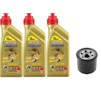 KIT TAGLIANDO 3 LITRI OLIO CASTROL POWER 1 20W50 FILTRO OLIO HIFLO