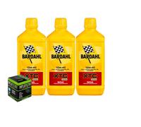 Kit Tagliando 3 Litri Olio Moto Bardahl XTC C60 10W40 + Filtro Olio Hiflo