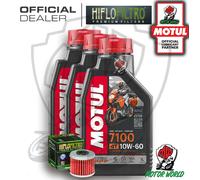 KIT TAGLIANDO 3 LITRI OLIO MOTUL 7100 10W60 FILTRO Polaris 325 Ace 2015 2016