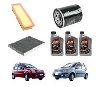 Kit Tagliando 3 Lt Olio 10W40 20K SELENIA + 3 Filtri per FIAT Panda 169 1.1/1.2