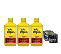 KIT TAGLIANDO 3L OLIO MOTO BARDAHL XTC10W50 OFFROAD+FILTRO HF175 PER HARLEY DAVI
