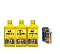 KIT TAGLIANDO 3LITRI OLIO BARDAHL XT4S 10W50+FILTRO HF178 PER HARLEY DAVIDSON FX