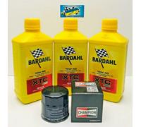 Kit Tagliando 3LT Olio Bardhal XTC C60 10W - 40 + FILTRO OLIO (X TUTTE LE MOTO)