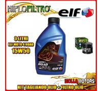 KIT TAGLIANDO 3LT OLIO ELF MOTO 4 ROAD 15W50 SUZUKI LT-A450 X-K9,L0 King Quad 45