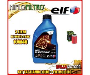 KIT TAGLIANDO 3LT OLIO ELF MOTO 4 SBK 10W40 KTM 620 EXE Super Competition 1st Oi