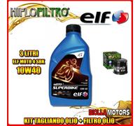 KIT TAGLIANDO 3LT OLIO ELF MOTO 4 SBK 10W40 YAMAHA YFM700 PSE-E Grizzly Special