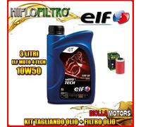 KIT TAGLIANDO 3LT OLIO ELF MOTO TECH 10W50 KTM 400 EXE / EXE Super Competition 1