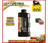 KIT TAGLIANDO 3LT OLIO ENI I-RIDE 10W40 SYNTHETIC TECH HONDA SXS700 M2,M4 Pionee