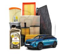 KIT TAGLIANDO 4 FILTRI 4 LT TOTAL QUARTZ 5W30 PEUGEOT 3008 II 1.5 HDI
