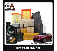 KIT TAGLIANDO 4 FILTRI + 4LT OLIO SELENIA 0W20 ALFA ROMEO GIULIA 2.2 DIESEL