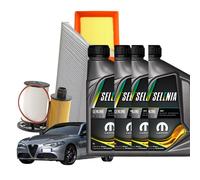 KIT TAGLIANDO 4 FILTRI + 4LT OLIO SELENIA 0W30 ALFA ROMEO GIULIA 2.2 DIESEL