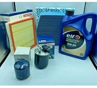 KIT TAGLIANDO 4 FILTRI 5 LT OLIO ELF MERCEDES CLASSE A W176 B W246 160 180 CDI
