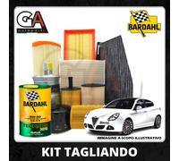 KIT TAGLIANDO 4 FILTRI 5LT OLIO BARDAHL 5W30 ALFA ROMEO GIULIETTA 1.6 JTDM