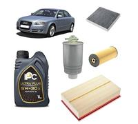 Kit tagliando 4 filtri + 6L olio IPC 5W30 X compatibile con Audi A4 B7 2.5 TDI,BDG