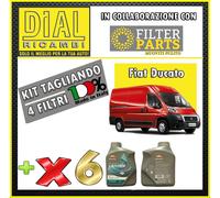 Kit Tagliando 4 FILTRI+6LT 5W40 FIAT DUCATO 2.8JTD 4WD SOFIM 8140.43S 94KW127HP