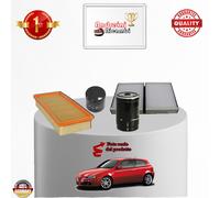 KIT TAGLIANDO 4 FILTRI ALFA ROMEO 147 1.9 JTD 16V 110KW 150CV DAL 2004 ->