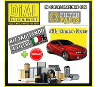 Kit Tagliando 4 FILTRI ALFA ROMEO BRERA 2.0 JTDM 844A2000 120 KW 163 HP+OMAGGIO