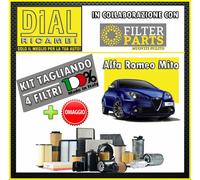 Kit Tagliando 4 FILTRI ALFA ROMEO MITO 1.6JTDM 16V 198A2000 88 KW 120 HP+OMAGGIO