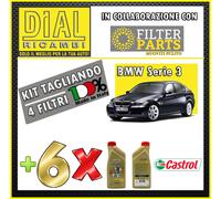 KIT TAGLIANDO 4 FILTRI BMW SERIE 3 (E90) 320 D M47TU2D20 110 KW 150 HP + OLIO