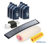 Kit Tagliando 4 Filtri Bosch + 6 Litri Olio 5W30 Originale BMW LL-04 320d (E46)