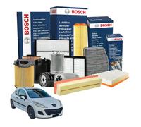 Kit Tagliando 4 Filtri BOSCH Adatto per FORD Fiesta V/5 (Van) e Fusion 1.4 TdCi