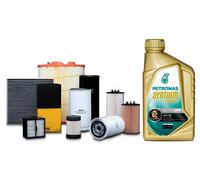 Kit tagliando 4 FILTRI BOSCH + FILTRO CARBURANTE UFI ORIGINALI + 5 LITRI OLIO MOTORE SELENIA 5W30 (0451103300, F026400041, 24.ONE.01, 1987432377)