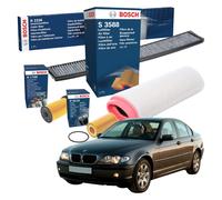 Kit Tagliando 4 Filtri Bosch Ktb021 Per Bmw
