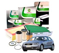 Kit Tagliando 4 Filtri Castrol Audi A3 8P1 1.9 TDI