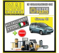Kit Tagliando 4 Filtri CITROEN C8 2.0HDI 16V DW10BTED4 88 KW 120PS HP + OMAGGIO