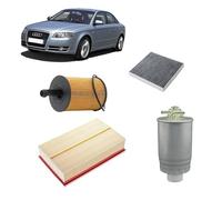 Kit tagliando 4 filtri compatibile con Audi A4 B7 2.0 TDI,BRF/BVG/BRD/BLB