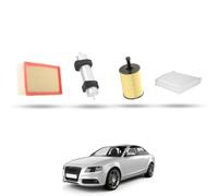 Kit Tagliando 4 filtri compatibile con Audi A4 (B8) 2.0 tdi 105kw dal 2007
