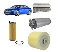 Kit tagliando 4 filtri compatibile con Audi A6 C6 3.0 TDI,BNG/BMK/ASB
